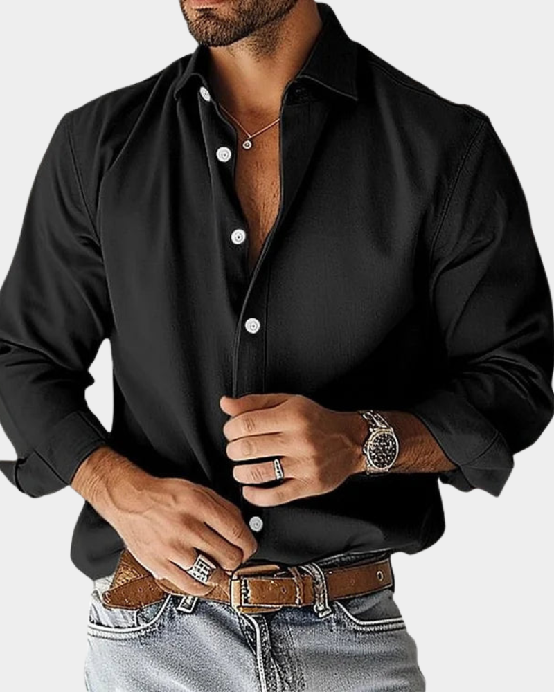Camicia Albiero - in cotone elasticizzato Premium
